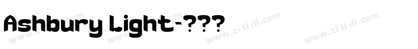 Ashbury Light字体转换 Ashbury Light字体转换
